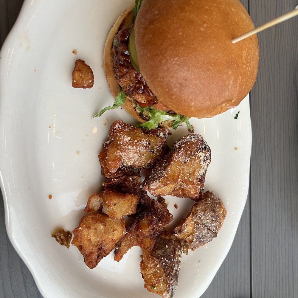 Tupelo Honey Southern Kitchen & Bar - Sweet & Spicy Chicken with Parmesan Rosemary Potato Cracklins - Southern Near Me - Upper Arlington, Ohio