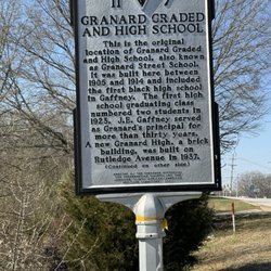 Granard High School Historical Marker - Gaffney, S.C.