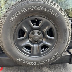 Mavis Tires & Brakes - Rim leveled correctly with hub cap facing upright