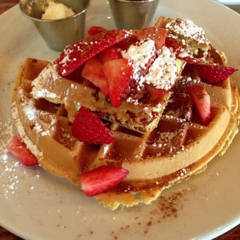 Adair Kitchen - Bacon batter waffles - New American Near Me - Houston, Texas Adair Kitchen - Bacon batter waffles - New American Near Me - Houston, Texas