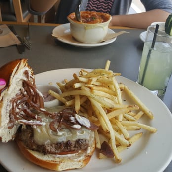 Bazille at Nordstrom - Carmelized onions, sharp white chedder and tomato peppercorn aioli... yummy! - New American Near Me - Jacksonville, Florida
