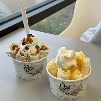 Polar Bear Rolled Ice Cream - funky monkey, fresh mango - Ice Cream & Frozen Yogurt Near Me - Union City, California Polar Bear Rolled Ice Cream - funky monkey, fresh mango - Ice Cream & Frozen Yogurt Near Me - Union City, California