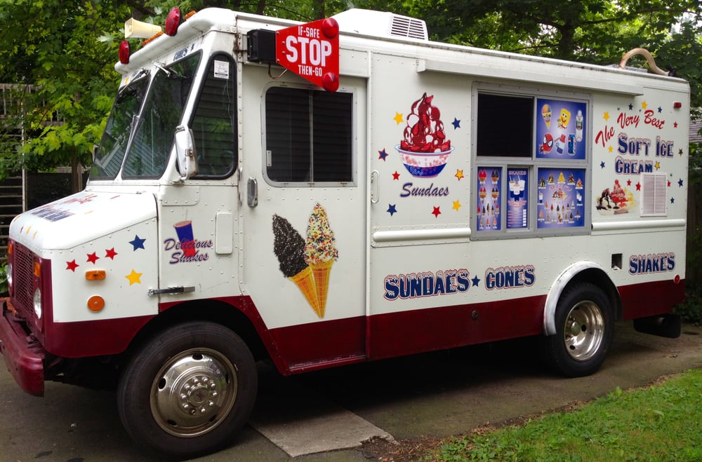 Milford Soft Serve Ice Cream Truck Logo