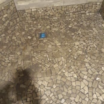 Goodshack - The custom shower. If you look close at the tile, there is a subtle G in the floor. Great work, guys! - Gutter Services Near Me