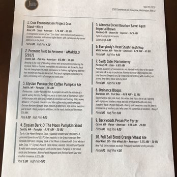J Squared Barrel House - Beer list on 28 September 2017 (page 1/2) - Wine Bars Near Me - Longview, Washington