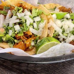 Pastor and Chorizo tacos
