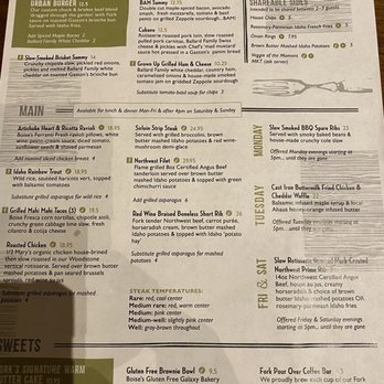 Fork - Menu prices and information as of 08/21/2020. - New American Near Me - Boise, Idaho