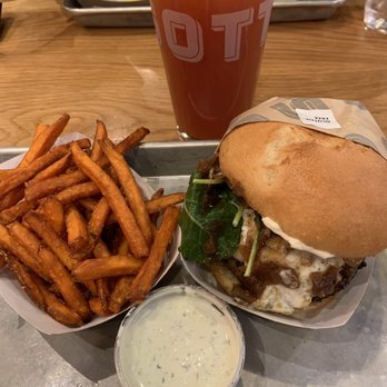 Gott's Roadside - Sweet Potato Fries Ranch Dressing Ace Space Blood Orange Hard Cider (seasonal) California Burger on Gluten Free Bun - Salad Near Me - Walnut Creek, California Gott's Roadside - Sweet Potato Fries Ranch Dressing Ace Space Blood Orange Hard Cider (seasonal) California Burger on Gluten Free Bun - Salad Near Me - Walnut Creek, California