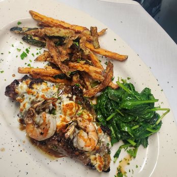 Depot Restaurant - Gorgonzola crusted NY steak - New American Near Me - Torrance, California Depot Restaurant - Gorgonzola crusted NY steak - New American Near Me - Torrance, California