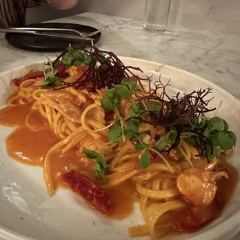 L'Accolade - Lobster spaghetti - French Near Me - New York, New York L'Accolade - Lobster spaghetti - French Near Me - New York, New York
