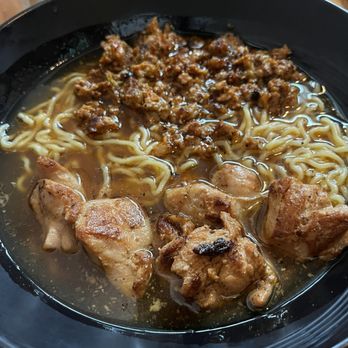 Kimura - My very plain shoyu ramen with chicken and spicy ground pork - Ramen Near Me - San Antonio, Texas Kimura - My very plain shoyu ramen with chicken and spicy ground pork - Ramen Near Me - San Antonio, Texas