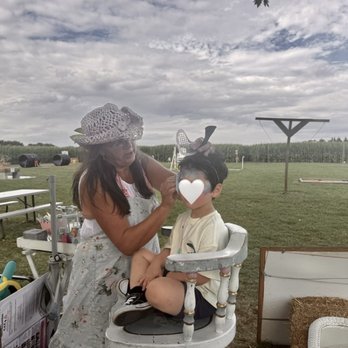 Councell Farms - This is face painting (not really messy ice cream eating :-) - Pumpkin Patches Near Me - Cordova, Maryland