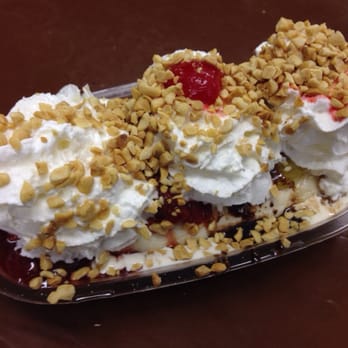 J's Ice Cream Parlor - Delicious Banana Split w/ generous amounts of toppings. Only $4.75 - Shaved Ice Near Me - Pico Rivera, California J's Ice Cream Parlor - Delicious Banana Split w/ generous amounts of toppings. Only $4.75 - Shaved Ice Near Me - Pico Rivera, California