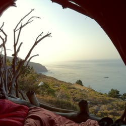 Treebones Resort - Morning view from The Nest