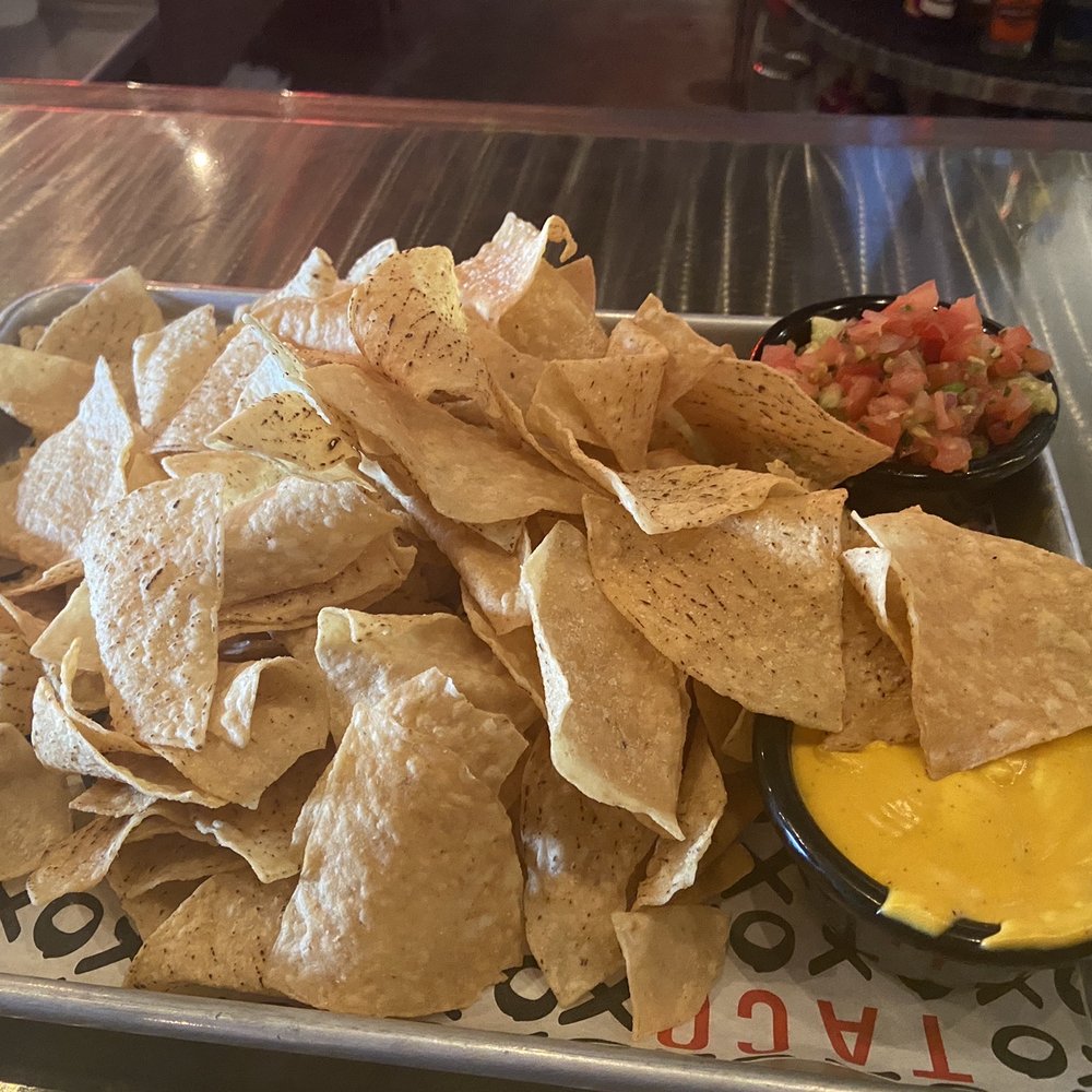 XO Taco - Tortilla Chips & Queso and Pico! Chips awesome as well as pico. Queso not my favorite! - Tacos Near Me - Syracuse, New York XO Taco - Tortilla Chips & Queso and Pico! Chips awesome as well as pico. Queso not my favorite! - Tacos Near Me - Syracuse, New York