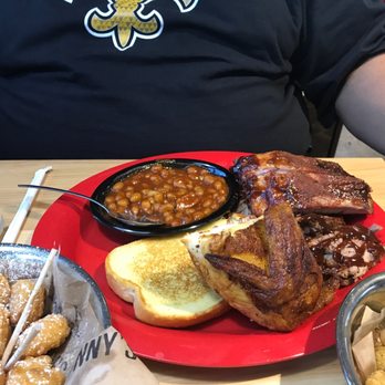 Sonny's BBQ - This is the Sampler Platter.$14.99 - Barbeque Near Me - Baton Rouge, Louisiana Sonny's BBQ - This is the Sampler Platter.$14.99 - Barbeque Near Me - Baton Rouge, Louisiana