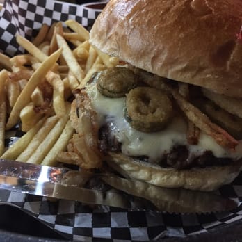 Wagon Train BBQ - The Wagon Train burger. - Barbeque Near Me - Schenectady, New York Wagon Train BBQ - The Wagon Train burger. - Barbeque Near Me - Schenectady, New York