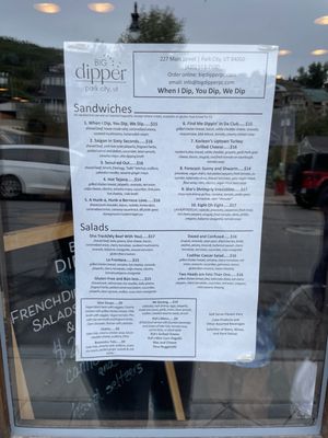 Big Dipper Park City, World Inspired French Dip Sandwiches and Salads by null