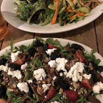 The Roost - Arugula salad and salad plate - Coffee & Tea Near Me - Northampton, Massachusetts