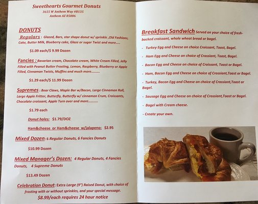 Menu photo 2 Sweethearts Gourmet Donuts Anthem, AZ