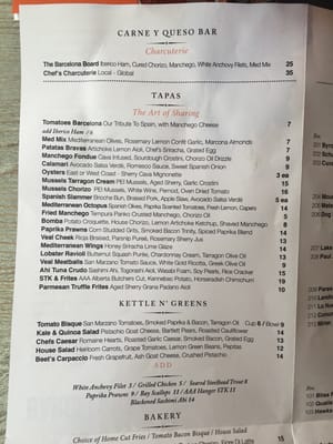 Menu photo 8 Barcelona Tavern Calgary, AB