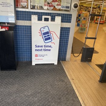 Walgreens - a sign that says save time next time - Cosmetics & Beauty Supply Near Me - Milford, Pennsylvania Walgreens - a sign that says save time next time - Cosmetics & Beauty Supply Near Me - Milford, Pennsylvania