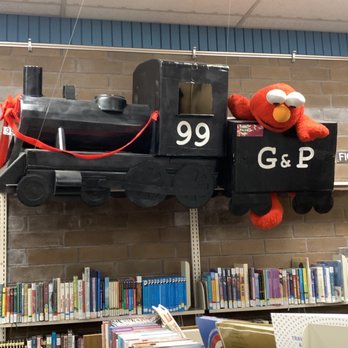 Howard M. Rowe Library - Train with Elmo in children's area - Libraries Near Me - San Bernardino, California Howard M. Rowe Library - Train with Elmo in children's area - Libraries Near Me - San Bernardino, California
