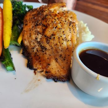 Yard House - Whiskey Glazed Salmon - New American Near Me - Elk Grove, California Yard House - Whiskey Glazed Salmon - New American Near Me - Elk Grove, California