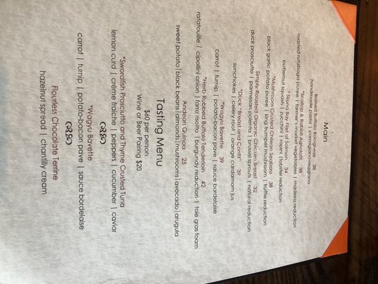 Menu photo 6 Powder Park City, UT