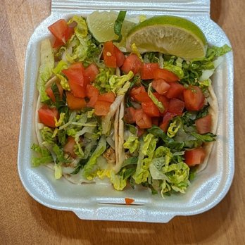 Cielo Mexican Grill - Two flour tacos filled with chicken - Mexican Near Me - Schaumburg, Illinois Cielo Mexican Grill - Two flour tacos filled with chicken - Mexican Near Me - Schaumburg, Illinois