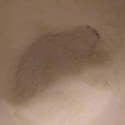 Oliver's Bar and Grill - Styrofoam cup my mashed potatoes came in. Melted the styrofoam.