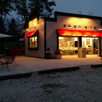 Pine Hill Orchard - exterior of a restaurant at night - Farmers Market Near Me - Hubertus, Wisconsin Pine Hill Orchard - exterior of a restaurant at night - Farmers Market Near Me - Hubertus, Wisconsin