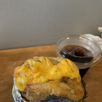 Devil’s Teeth Baking Company - Regular Breakfast Sandwich with iced coffee - Bakeries Near Me - San Francisco, California Devil’s Teeth Baking Company - Regular Breakfast Sandwich with iced coffee - Bakeries Near Me - San Francisco, California