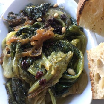 Rossoblu - The best thing about the Braised Escarole is it will give you something to floss later. - Italian Near Me - Los Angeles, California Rossoblu - The best thing about the Braised Escarole is it will give you something to floss later. - Italian Near Me - Los Angeles, California