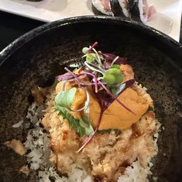 Blue Crab Uni Bowl Salmon Blue Crab roll Salmon roll Yellowtail roll Blue Crab Uni Bowl Salmon Blue Crab roll Salmon roll Yellowtail roll