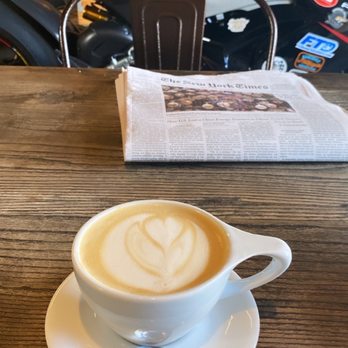Imperial Moto Cafe - Vanilla cafe latte (Hot) with oatmilk - Coffee & Tea Near Me - Miami, Florida Imperial Moto Cafe - Vanilla cafe latte (Hot) with oatmilk - Coffee & Tea Near Me - Miami, Florida