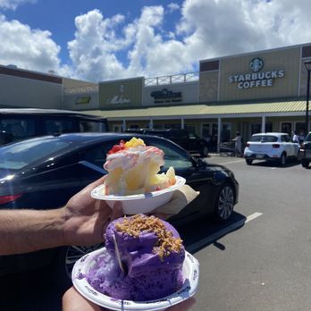 Wailua Shave Ice - Ube and lava flow - Shaved Ice Near Me - Kapaa, Hawaii Wailua Shave Ice - Ube and lava flow - Shaved Ice Near Me - Kapaa, Hawaii