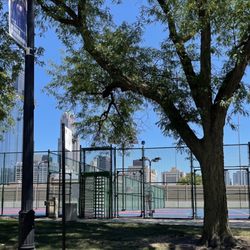 Tennis courts.