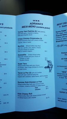 Menu photo 3 Adriana's - The Whole Enchilada Saanichton, BC