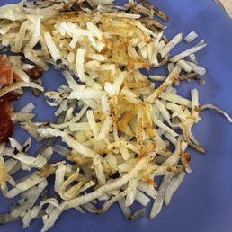 Side of over priced, not tasty hash browns Side of over priced, not tasty hash browns