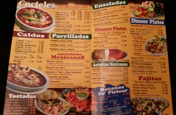 Menu photo 6 La Palapa Restaurant Cathedral City, CA