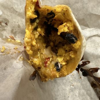 Alchemist Coffee Roasting Co - inside of burned burrito - Coffee & Tea Near Me - Boise, Idaho
