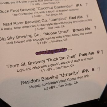 OB Brewery - Changed menu prices after ordering a beer. - Breweries Near Me - San Diego, California OB Brewery - Changed menu prices after ordering a beer. - Breweries Near Me - San Diego, California