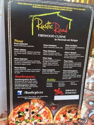 Menu photo 3 Rustic Road Popotla, BCN