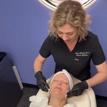 Aetheria Aesthetics & Wellness - She is cleansing my skin to prepare for the microneedling treatment - Weight Loss Centers Near Me - Pittsburgh, Pennsylvania Aetheria Aesthetics & Wellness - She is cleansing my skin to prepare for the microneedling treatment - Weight Loss Centers Near Me - Pittsburgh, Pennsylvania