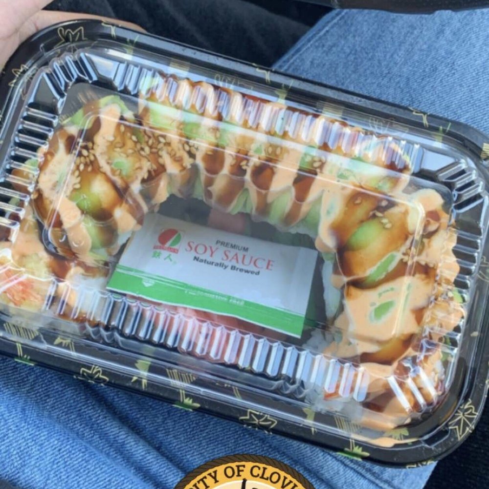 Fleurichi Express Sushi - Leave Dragon Roll - Sushi Bars Near Me - Clovis, California