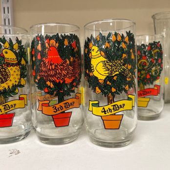 Goodwill Retail Store & Donation Center - Only 11 of 12 Days of Christmas glasses - Thrift Stores Near Me - Carpinteria, California Goodwill Retail Store & Donation Center - Only 11 of 12 Days of Christmas glasses - Thrift Stores Near Me - Carpinteria, California