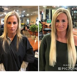 Blonde Hair Expert - Before and after Extentions by Peggy