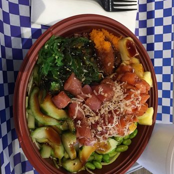 Ono Poke - Tuna and salmon poke with custom selected veggies - Salad Near Me - Hurst, Texas Ono Poke - Tuna and salmon poke with custom selected veggies - Salad Near Me - Hurst, Texas