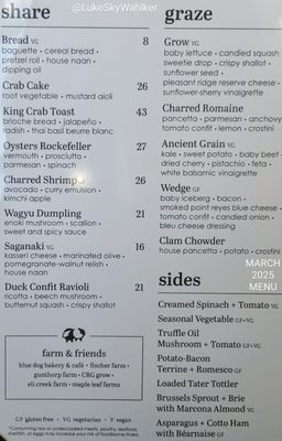 Menu photo 1 Provision Indianapolis, IN